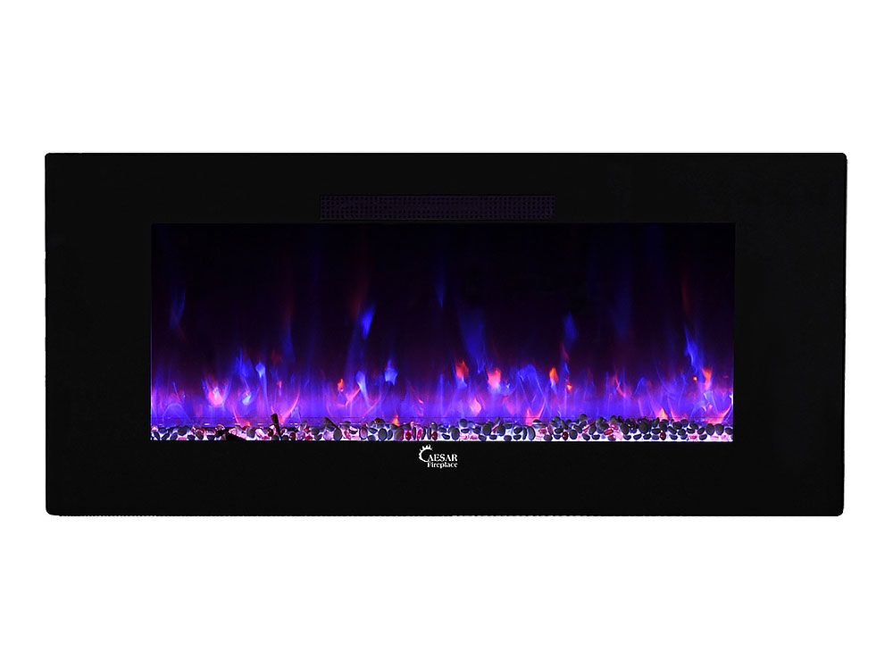 Wall Hung Fireplace Elegant Caesar Fireplace 50 In Wall Mount Electric Fireplace W Back