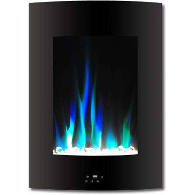 Wall Mount Electric Fireplace Heater Fresh 19 5 In Vertical Electric Fireplace In Black with Multi Color Flame and Crystal Display