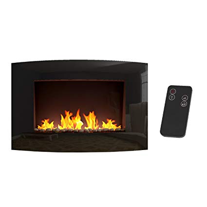 Wall Mount Electric Fireplace Reviews Fresh Panana S Wall Mounted Electric Fireplace Glass Heater Fire