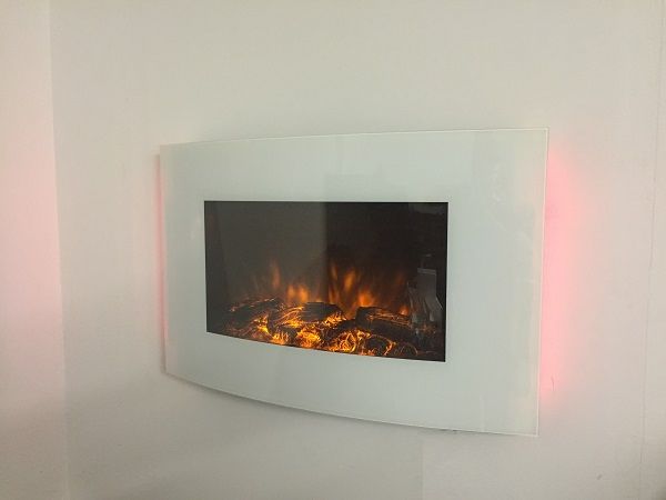 Wall Mounted Fireplace Electric Beautiful 2019 New Truflame 7 Colour Side Leds Wall Mounted Arched