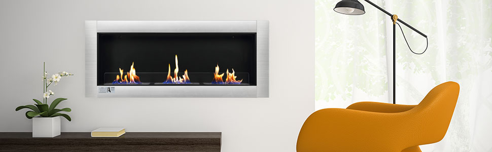 Wall Mounted Fireplace Ethanol Beautiful Amazon Antarctic Star 52 Inch Ventless Ethanol