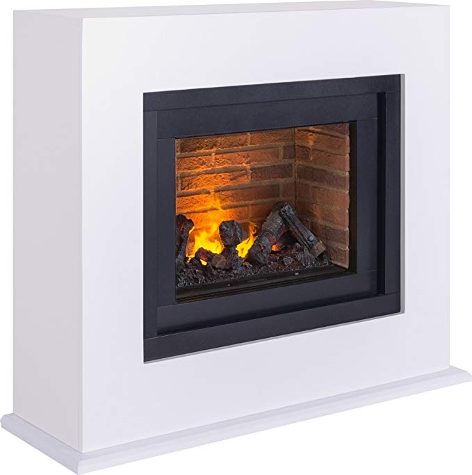 Water Vapor Electric Fireplace Elegant Adam Miami Optimyst Fireplace Suite In Pure White 48 Inch