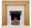 What is A Fireplace Flue Fresh the Beaumont Fireplace In Oak & Beige Stone with Crystal Gem Gas Fire In Chrome 54 Inch
