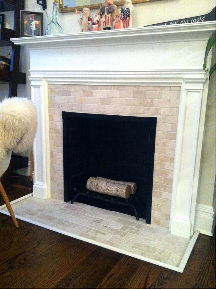 White Fireplace Mantel Surround New Travertine Tile Fireplace – Wpventures