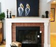 White Wood Fireplace Mantel Fresh Blue Heron Painting Fireplace Artwork Brick Fireplace