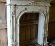 White Wood Fireplace Mantel Unique Vintage Carved Manor Wood Fireplace Mantel Old White 44" X 9