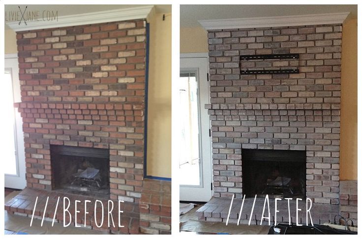 Whitewash Brick Fireplace before and after Inspirational Whitewashed Brick before and after