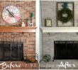 Whitewash Brick Fireplace before and after Unique Whitewashed Brick before and after
