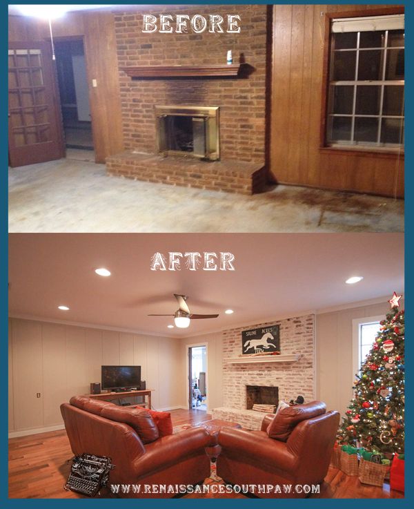 Whitewash Stone Fireplace Beautiful Brick Mortar Wash before & after & Maybe A Tutorial