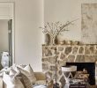 Whitewash Stone Fireplace Luxury Modern Rustic Farmhouse Living Room with A Neutral Color