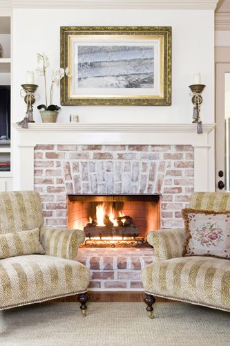 Whitewashed Fireplace Awesome Fireplace Using 100 Year Old Reclaimed Chicago Brick and