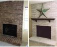 Whitewashed Fireplace Elegant Whitewash Brick Fireplace before and after …