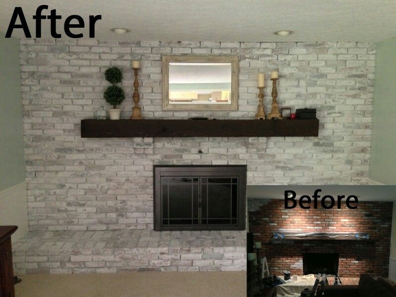 Whitewashed Fireplace New Pin by Vicki Parks On Fireplaces