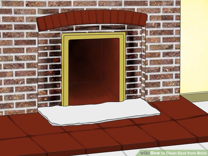 Whitewashing Brick Fireplace Surround Elegant How to Clean soot From Brick with Wikihow