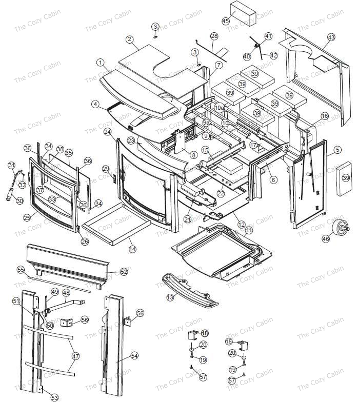 Wood Burning Fireplace Parts Unique Seville Inserts 1600 the Cozy Cabin Stove & Fireplace