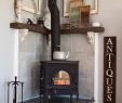 Wood Burning Stoves In Fireplace Fresh Corner Fireplace Mantel Makeover for the Home