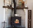 Wood Burning Stoves In Fireplace Fresh Corner Fireplace Mantel Makeover for the Home