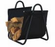 Wood Carriers for Fireplace Luxury Black Wood Holder with Heavy Canvas Log Carrier