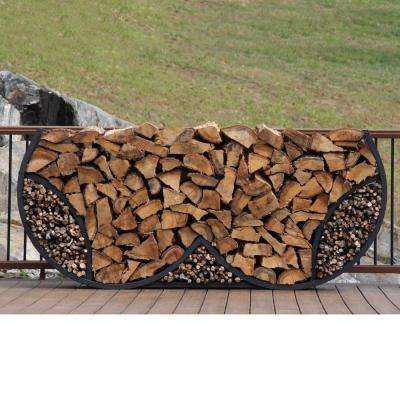 Wood Fireplace Fan Inspirational Shelterit 8 Ft Firewood Log Rack with Kindling Wood Holder Double Round