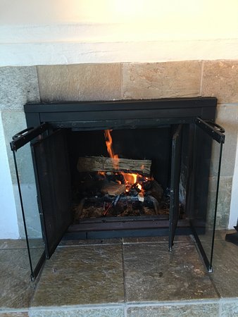 Real wood fireplace Picture of Hyatt Residence Club Carmel real wood fireplace