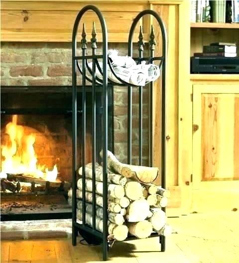 fireplace wood holder with tools indoor log holder firewood plow hearth finial rack wood plans with fireplace tools w contemporary wit