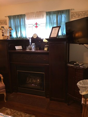 Private fireplace in room Picture of Penny Farthing Inn private fireplace in