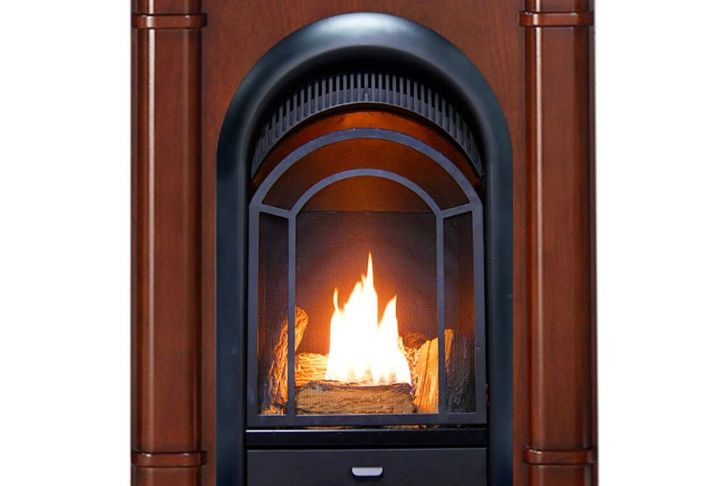 10000 Btu Electric Fireplace Inspirational Pro Fs100t 3w Ventless Fireplace System 10k Btu Duel Fuel thermostat Insert and Walnut Mantel