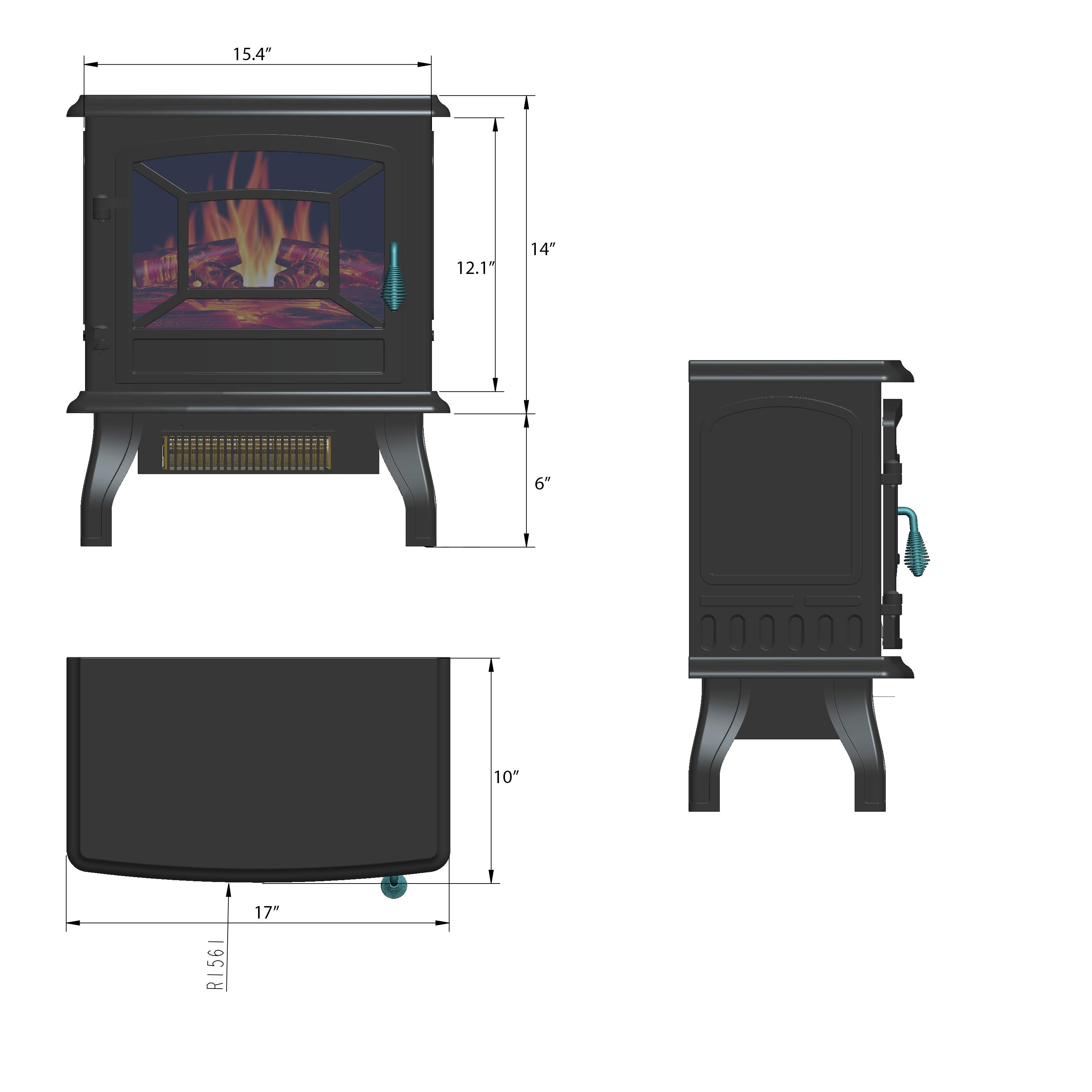10000 Btu Electric Fireplace Lovely Akdy Fp0078 17" Freestanding Portable Electric Fireplace 3d Flames Firebox W Logs Heater