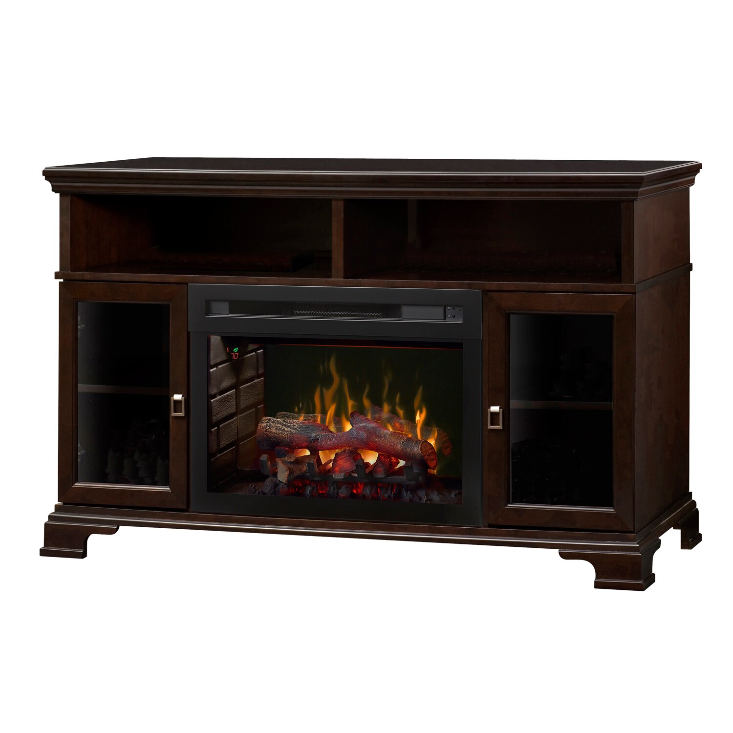 2 Sided Electric Fireplace Luxury Dimplex Electric Fireplace Brookings with Logs Espresso