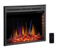 2 Sided Electric Fireplace New Rwflame 28" Electric Fireplace Insert Freestanding & Recessed Electric Stove Heater touch Screen Remote Control 750w 1500w with Timer & Colorful Flame