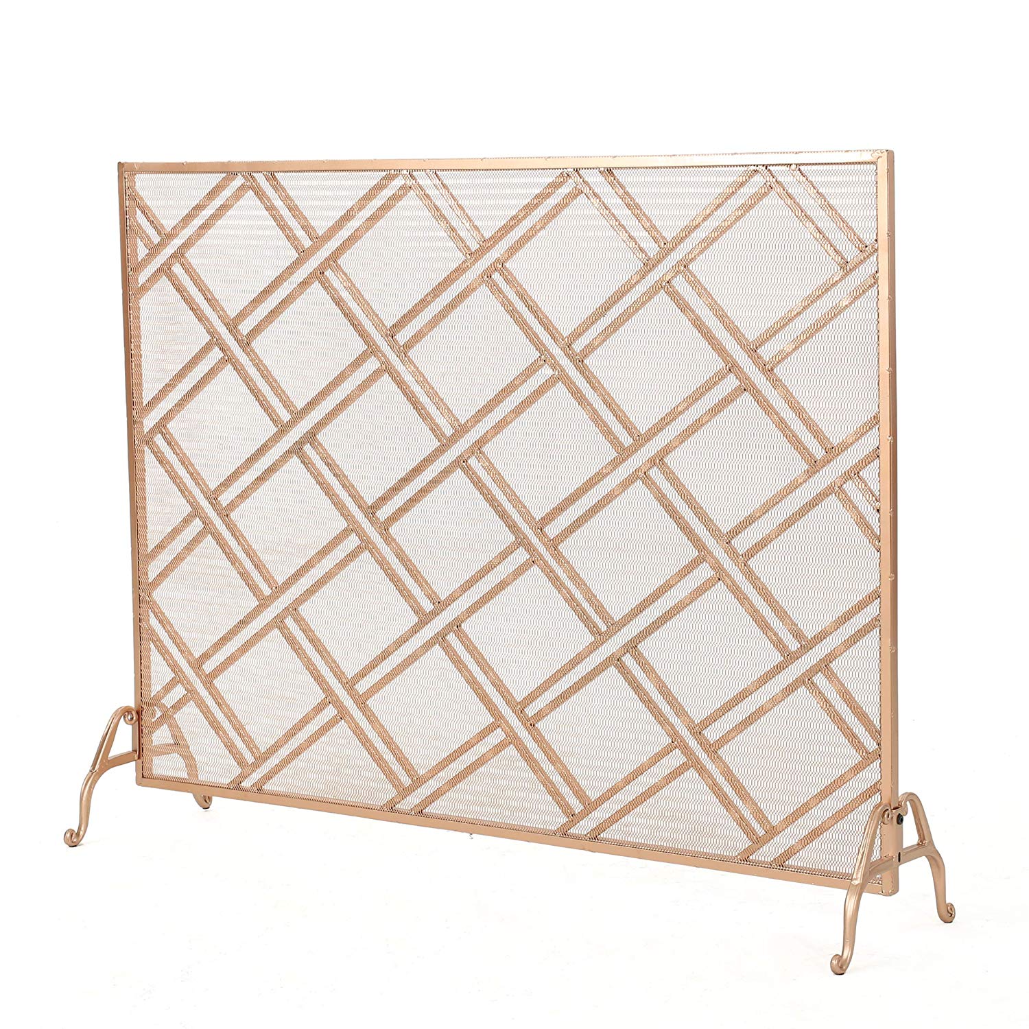 3 Panel Fireplace Screens Inspirational Gdf Studio Jalama Single Panel Iron Fireplace Screen Copper