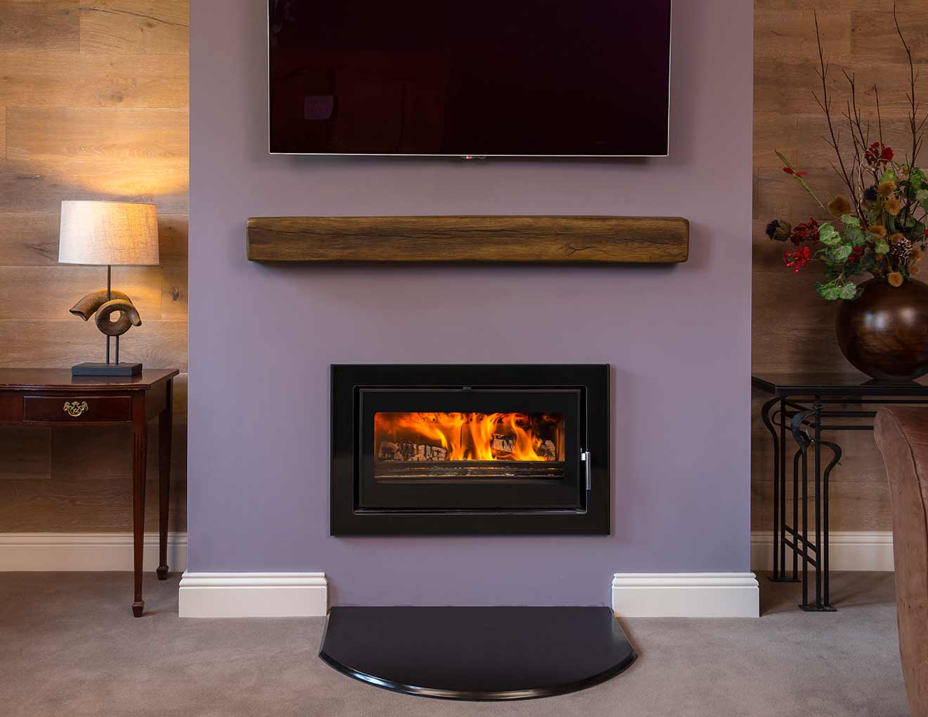 3 Sided Fireplace Beautiful Cassette Stoves Wood Burning & Multi Fuel Dublin