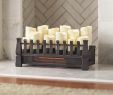 30 Electric Fireplace Insert Beautiful Brindle Flame 20 In Candle Electric Fireplace Insert with Infrared Heater In Black