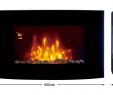 30 Inch Electric Fireplace Best Of Details About Wall Mounted Electric Fireplace Glass Heater Fire Remote Control Led Backlit New