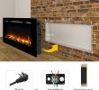 30 Inch Electric Fireplace Lovely 60" Alice In Wall Recessed Electric Fireplace 1500w Black