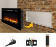 30 Inch Electric Fireplace Lovely 60" Alice In Wall Recessed Electric Fireplace 1500w Black