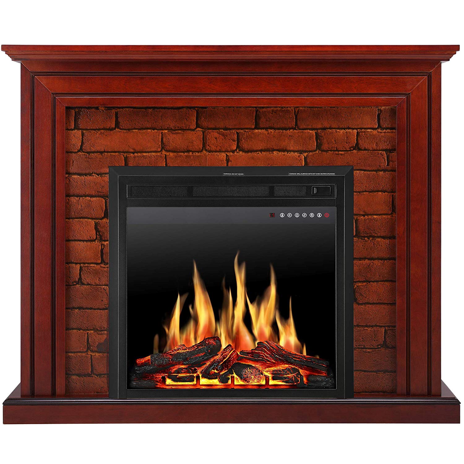 36 Electric Fireplace Insert Luxury Jamfly Electric Fireplace Mantel Package Traditional Brick Wall Design Heater with Remote Control and Led touch Screen Home Accent Furnishings