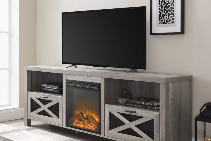 4 Piece Entertainment Center with Fireplace Awesome Tansey Tv Stand for Tvs Up to 70&quot; with Electric Fireplace