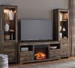 4 Piece Entertainment Center with Fireplace Awesome Trinell Entertainment Center W Fireplace Signature Design