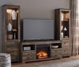4 Piece Entertainment Center with Fireplace Awesome Trinell Entertainment Center W Fireplace Signature Design