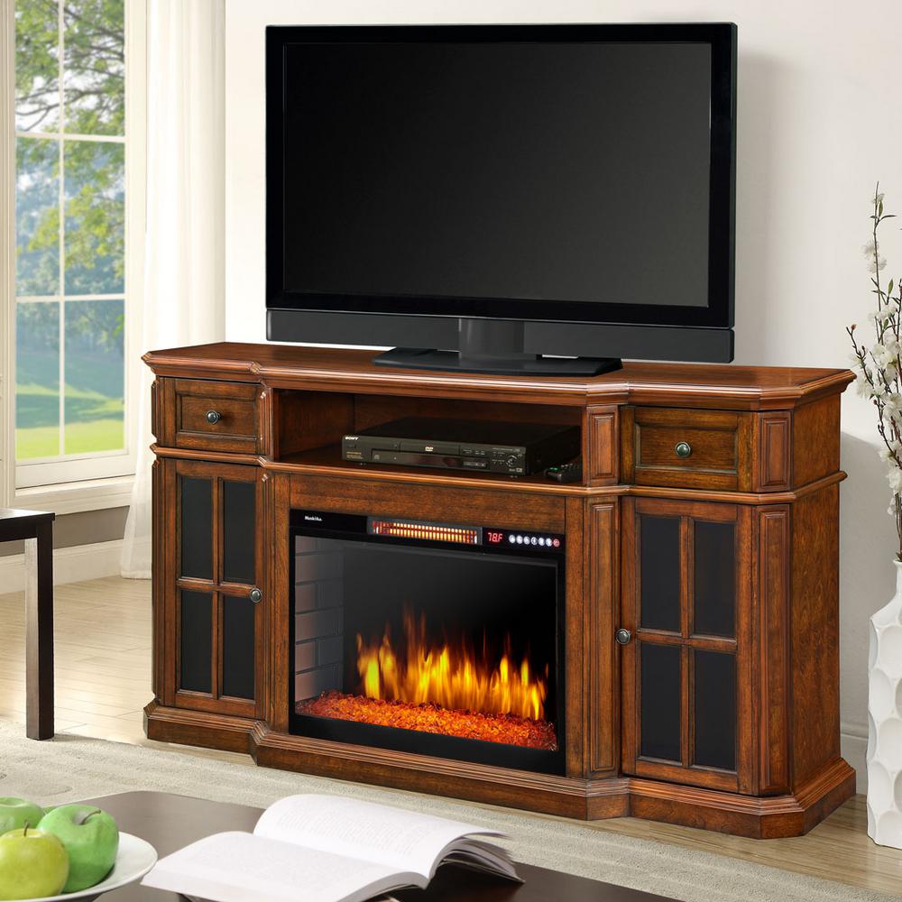 4 Piece Entertainment Center with Fireplace Inspirational Sinclair 60 In Bluetooth Media Electric Fireplace Tv Stand In Aged Cherry