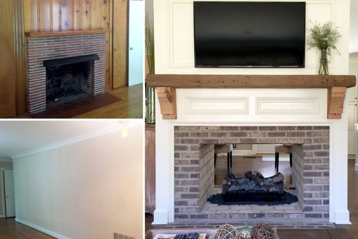 4 Sided Fireplace Elegant Fireplace Renovation Converting A Single Sided Fireplace to