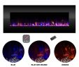 42 Electric Fireplace Beautiful Electric Fireplace Wall Mount Color Changing Led No Heat