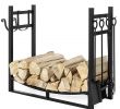 5 Piece Fireplace tool Set New Best Choice Products 43 5in Steel Firewood Log Storage Rack Accessory and tools for Indoor Outdoor Fire Pit Fireplace W Removable Kindling Holder