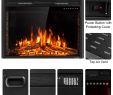 50 Inch Electric Fireplace Insert Luxury Goflame 36 750w 1500w Fireplace Heater Electric Embedded Insert Timer Flame Remote