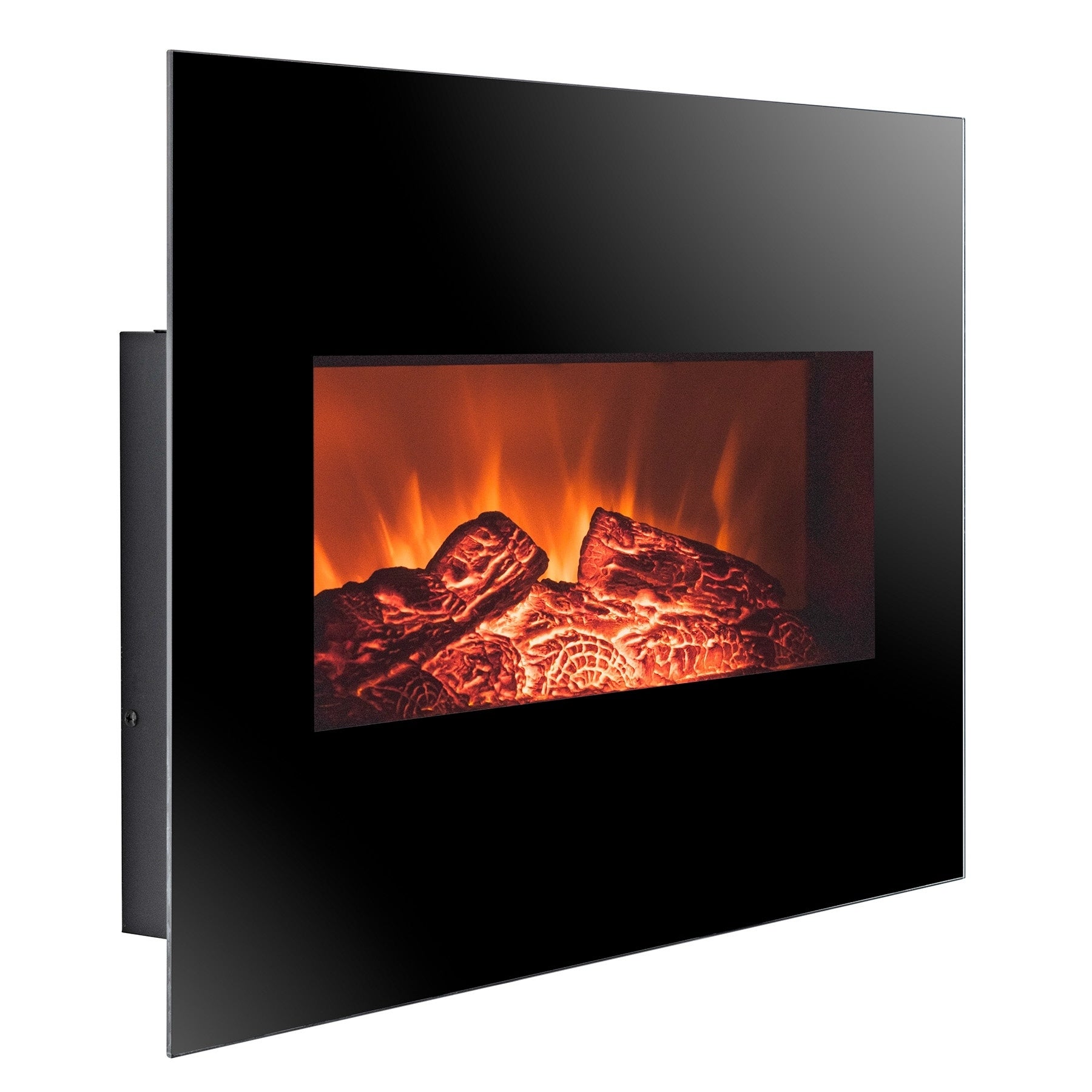 Golden Vantage FP0063 26 Wall Mount Electric Fireplace 3D Flames Firebox w Logs Heater 12f6 4229 b810 f229bad65c62