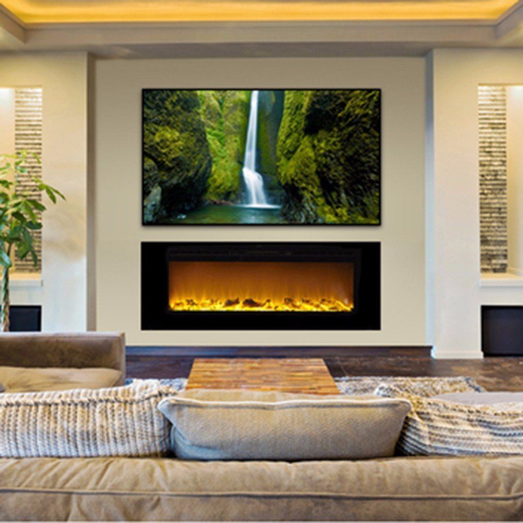 50 Inch Recessed Electric Fireplace Lovely Sideline 60 60" Recessed Electric Fireplace