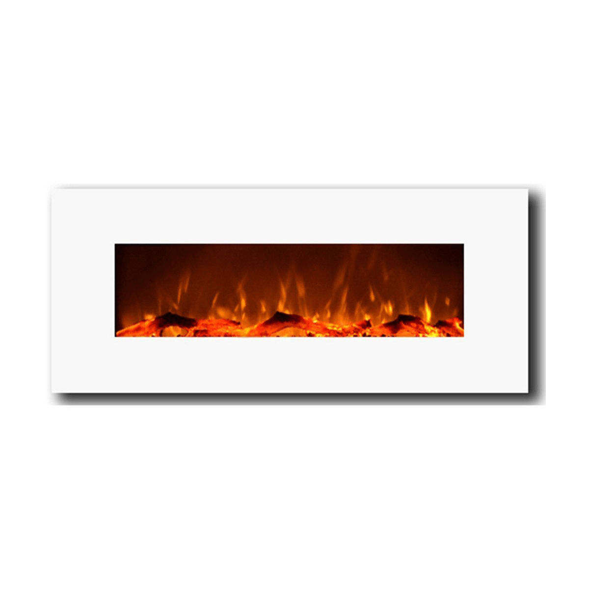Wall Mounted Electric Fireplace White in 2019 dc992f8a521d4db0804dea9031e63fd8