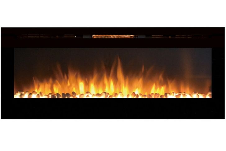 50 Inch Wall Mount Fireplace Elegant Regal Flame astoria 60&quot; Pebble Built In Ventless Recessed Wall Mounted Electric Fireplace Better Than Wood Fireplaces Gas Logs Inserts Log Sets