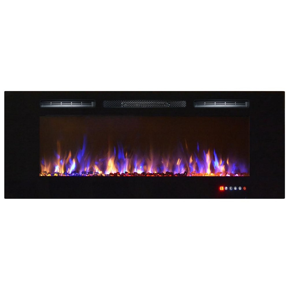 52 Inch High Electric Fireplace Awesome Regal Flame astoria 60" Pebble Built In Ventless Recessed Wall Mounted Electric Fireplace Better Than Wood Fireplaces Gas Logs Inserts Log Sets